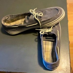 Grey sperrys corduroy